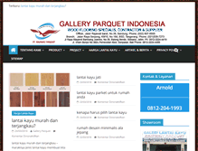 Tablet Screenshot of galleryparquet.com